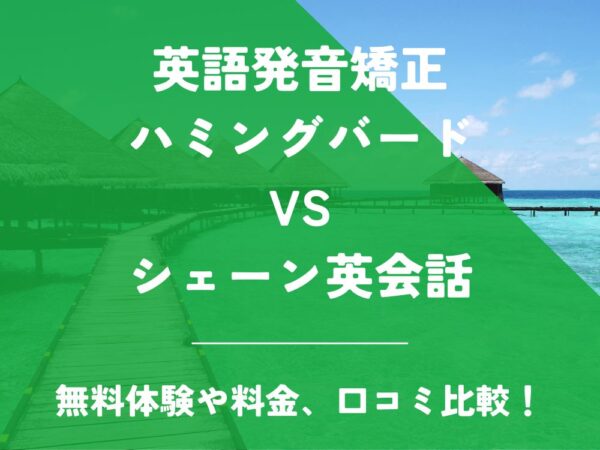 英語発音矯正ハミングバード シェーン英会話 比較 英会話教室 英会話スクール 料金 口コミ 評判